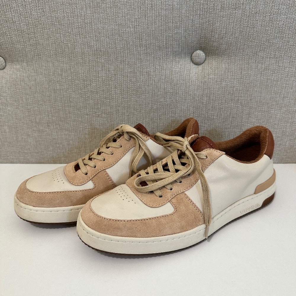 Vince Rendel Leather & Suede Sneakers Women's Size US 8 / EUR 38.5